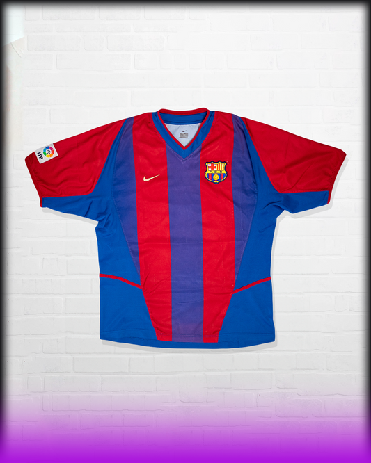 SAVIOLA BARCELONA HOME JERSEY 2002-2003