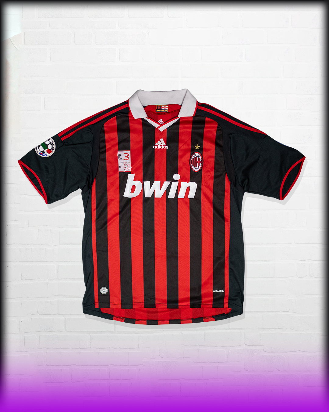 RONALDINHO AC MILAN HOME JERSEY SPECIAL EDITION MALDINI 2009/2010