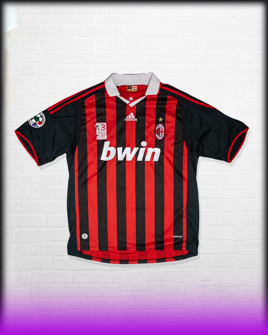 RONALDINHO AC MILAN HOME JERSEY SPECIAL EDITION MALDINI 2009/2010